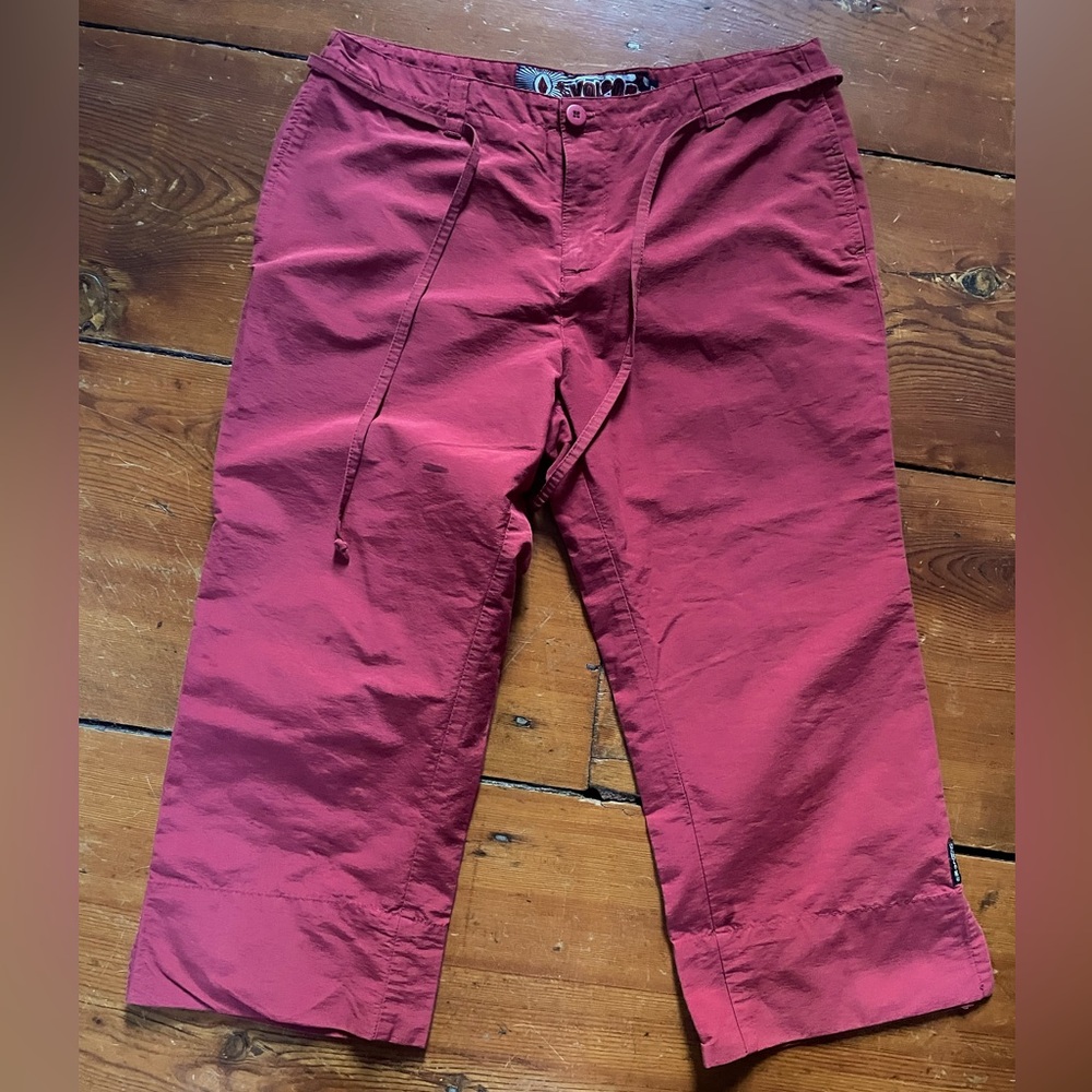 Volcom brick red wide-leg capris, size 7